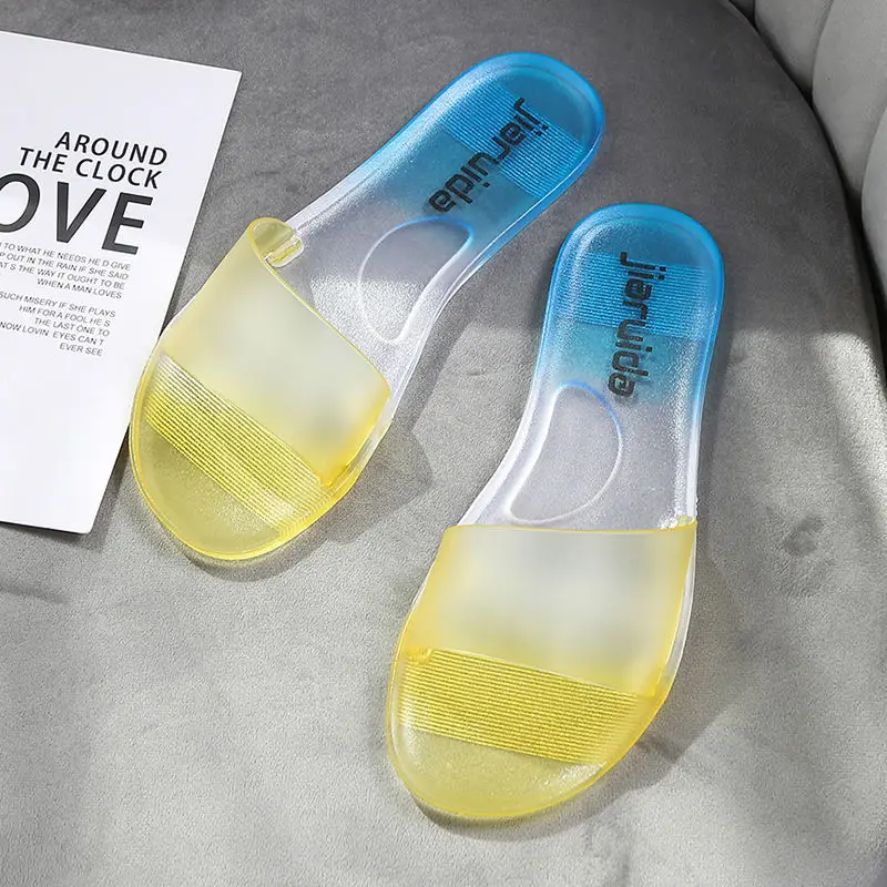 Summer Transparent Slippers Jelly Shoes Candy Color Soft Casual Women Comfort Ladies Beach PVC Slides Female Shoes 2020 New
Summer Transparent Slippers Jelly Shoes Candy Color Soft Casual Women Comfort Ladies Beach PVC Slides Female Shoes 2020 New