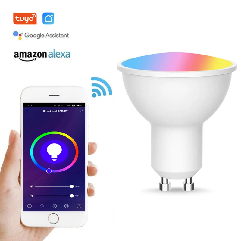 GU10 RGB Smart Light Bulbs Led 5W RGBW RGB+CW 2700-6500K Dimmable White Warm 16 Colors App Remote Control With Alexa Google Home
GU10 RGB Smart Light Bulbs Led 5W RGBW RGB+CW 2700-6500K Dimmable White Warm 16 Colors App Remote Control With Alexa Google Home