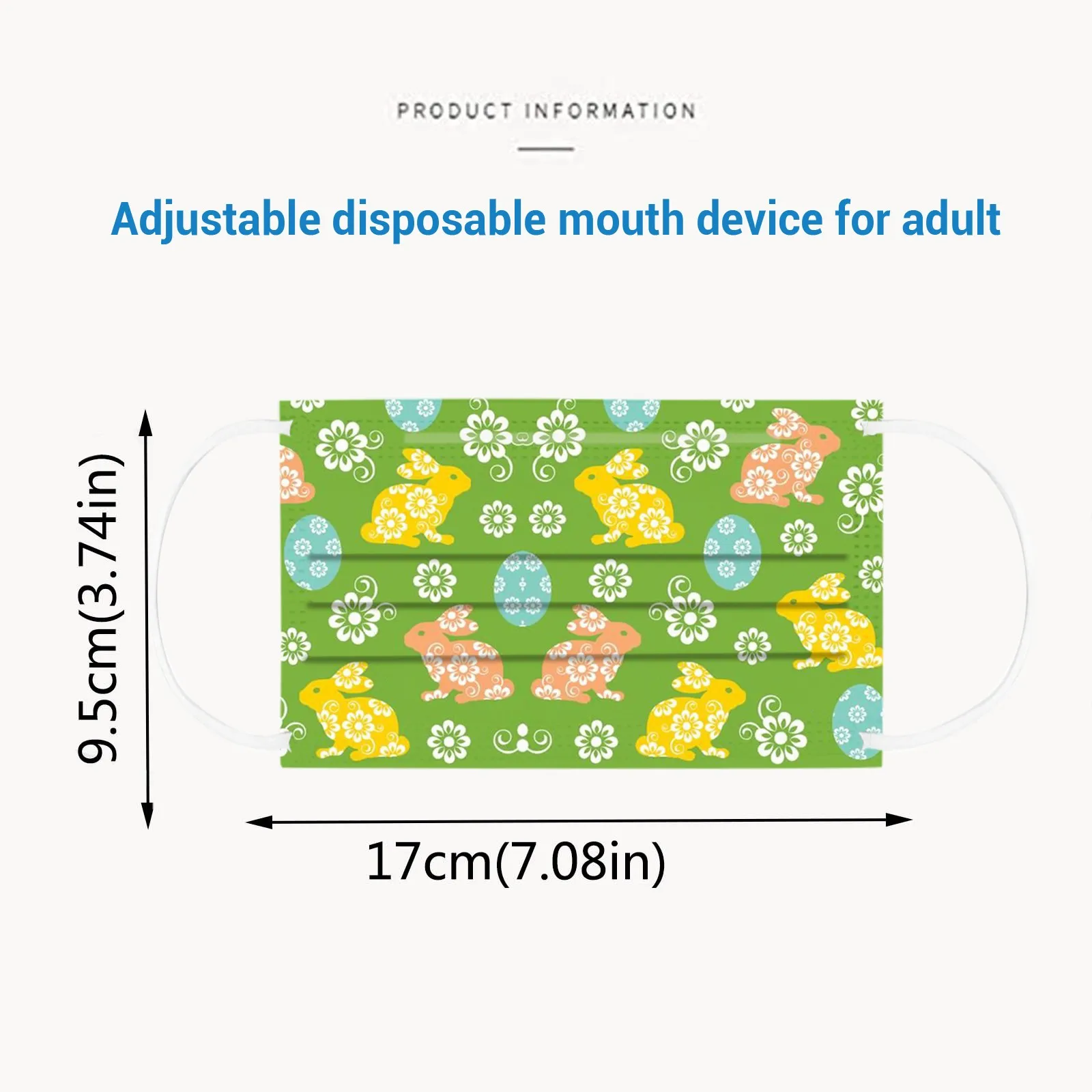 Headband masque 10/100PC Adult Easter Bunny Eggs Printing Three Layer Protective Breathable Mask masque jetable femme #
Headband masque 10/100PC Adult Easter Bunny Eggs Printing Three Layer Protective Breathable Mask masque jetable femme #