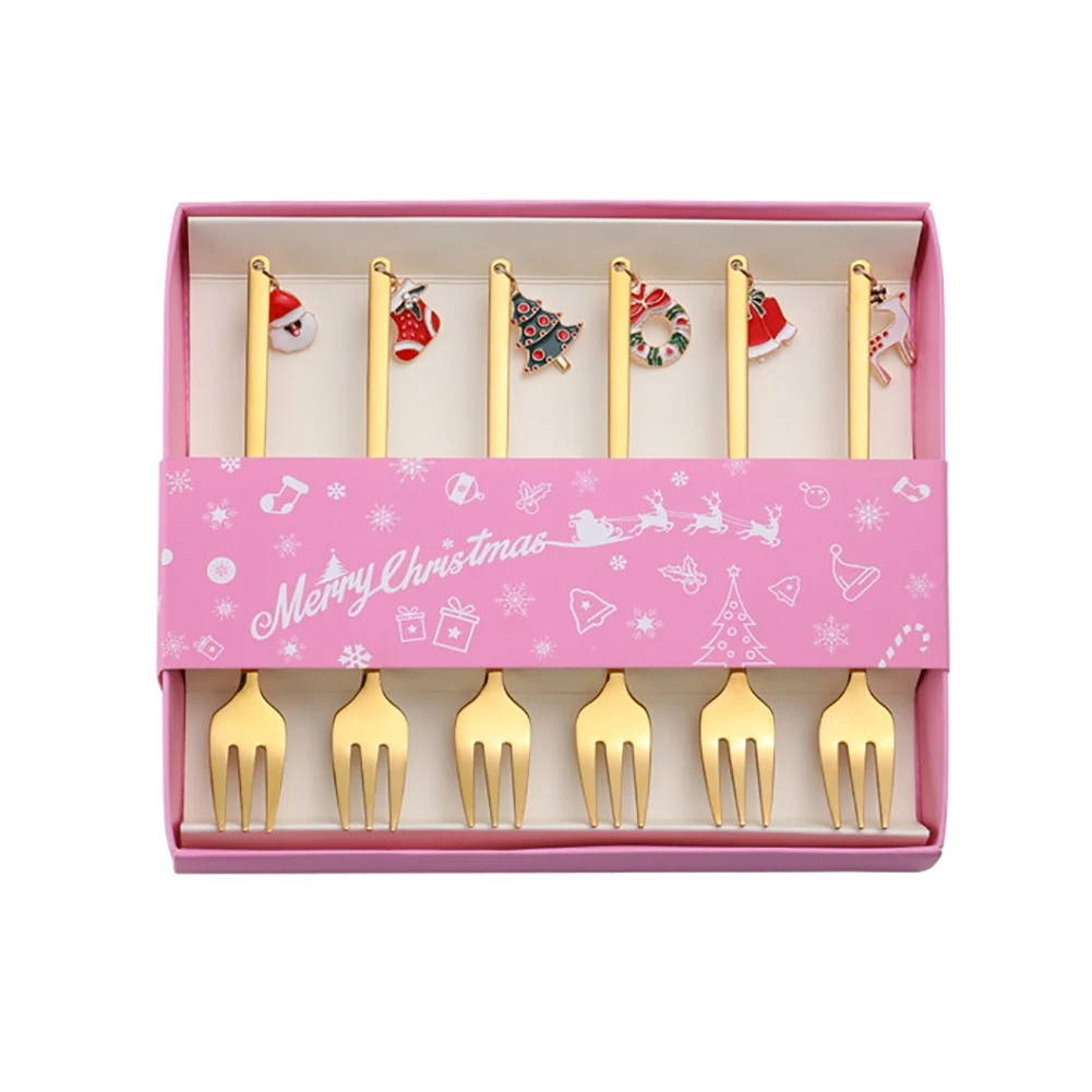 Christmas Fork Spoon Gift Box Coffee Stirring Spoon Creative Dessert Spoon Spoon Set Camp Cooking Outdoor Tableware
Christmas Fork Spoon Gift Box Coffee Stirring Spoon Creative Dessert Spoon Spoon Set Camp Cooking Outdoor Tableware