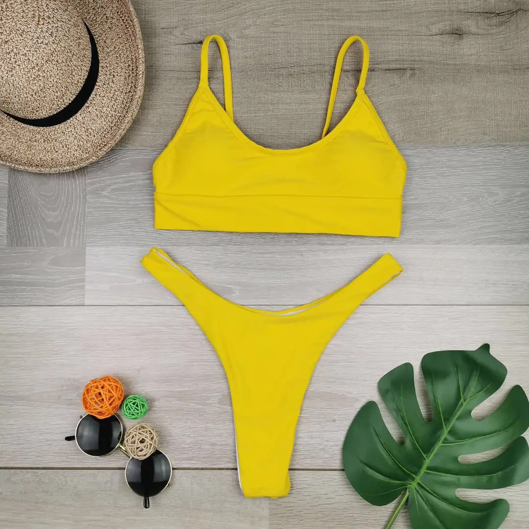 Sexy Bikini 2021 Summer Swimsuit Women Two Pieces High Waist Bikini Push Up Swimwear Halter Bathing Suit Split Female Swimsuit
Sexy Bikini 2021 Summer Swimsuit Women Two Pieces High Waist Bikini Push Up Swimwear Halter Bathing Suit Split Female Swimsuit