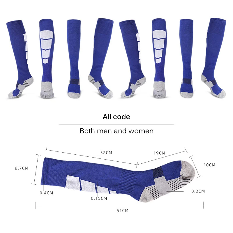 Football Soccer Knee Socks Anti Slip For Men Women Sport Running Compression Socks Marathon Cycling Football Thickened Stocking
Football Soccer Knee Socks Anti Slip For Men Women Sport Running Compression Socks Marathon Cycling Football Thickened Stocking