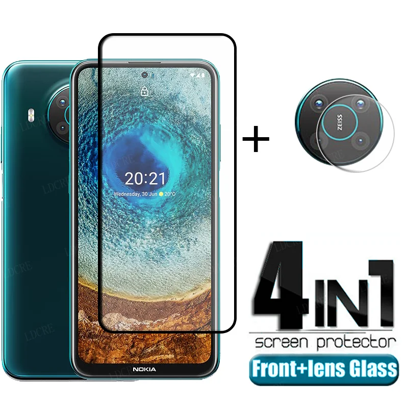 4 в 1 для Nokia X10 стекло закаленное HD защита экрана Защитная пленка камеры X20