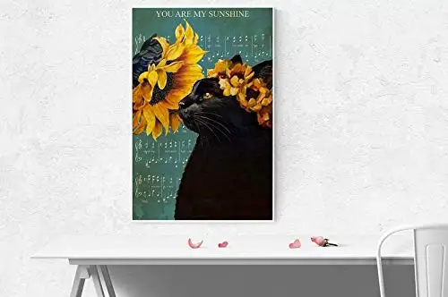 Metal Sign Funny You are My Sunshine Tin Sign Art Black Cat Tin Sign Lyric Tin Sign Gift for Cat Lover Cat Print Vintage Tin
Metal Sign Funny You are My Sunshine Tin Sign Art Black Cat Tin Sign Lyric Tin Sign Gift for Cat Lover Cat Print Vintage Tin