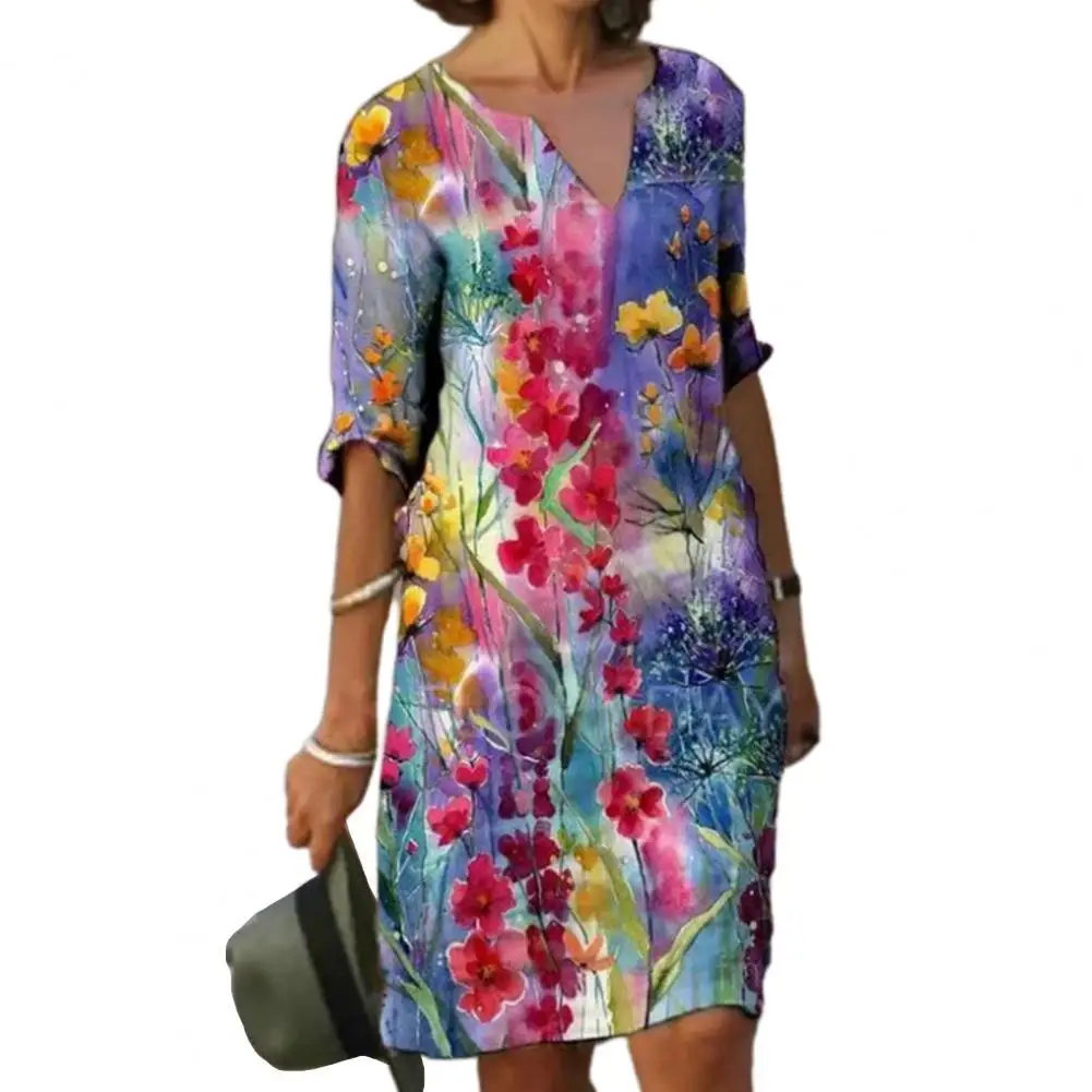 Женское платье с цветочным принтом, свободное ТРАПЕЦИЕВИДНОЕ ПЛАТЬЕ средней длины с V-образным вырезом, рукавом до локтя и цветочным принто...
Женское платье с цветочным принтом, свободное ТРАПЕЦИЕВИДНОЕ ПЛАТЬЕ средней длины с V-образным вырезом, рукавом до локтя и цветочным принто...