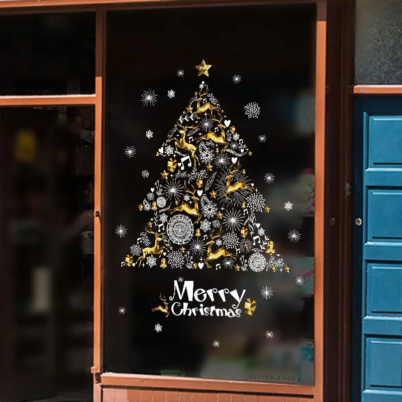 Christmas Tree Glass Sticker Wallpaper Snowflakes Elk Wall Sticker Xmas Party Decal Home Star Christmas Adhesive Glass Sticker
Christmas Tree Glass Sticker Wallpaper Snowflakes Elk Wall Sticker Xmas Party Decal Home Star Christmas Adhesive Glass Sticker