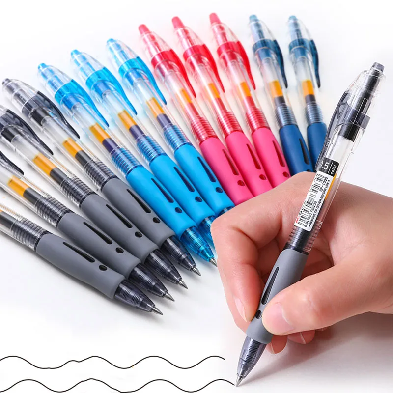 4pcs 0.5mm Black Blue Red Ink Gel Pen Signing Pen High Capacity Press Writing Pens School Office Stationery Student Supplies
4pcs 0.5mm Black Blue Red Ink Gel Pen Signing Pen High Capacity Press Writing Pens School Office Stationery Student Supplies