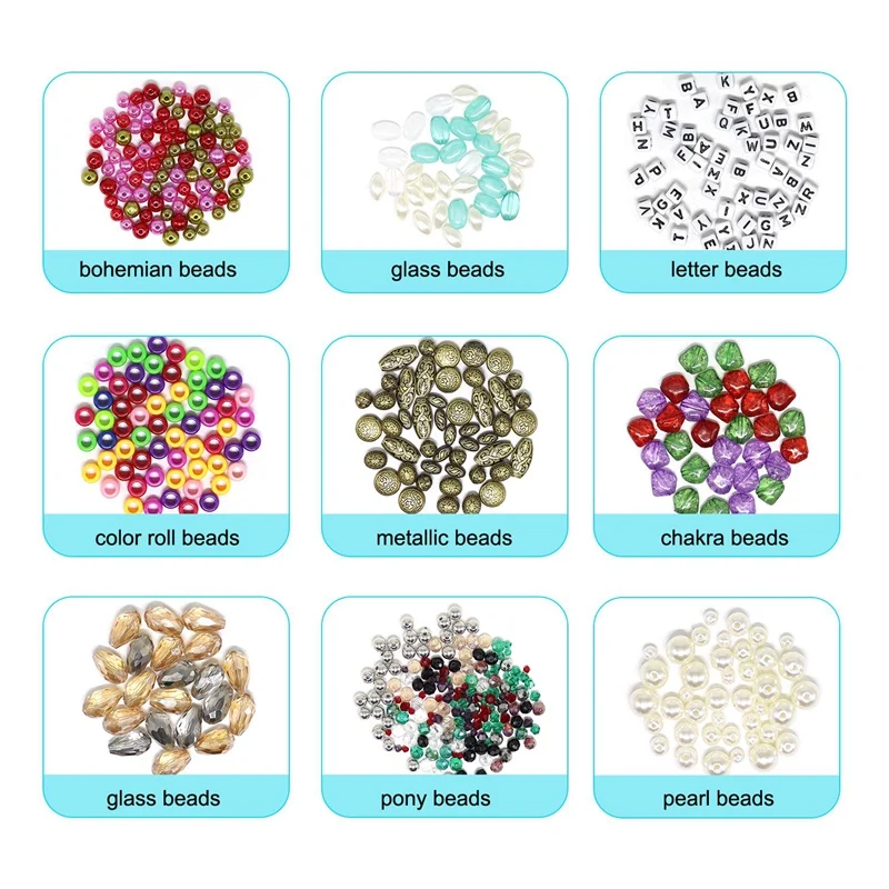 Jewelry Making Supplies Kit Jewelry Beads, Jewelry Pliers, Beading Wire for Necklace Bracelet, Earrings Making and Repairing, DI
Jewelry Making Supplies Kit Jewelry Beads, Jewelry Pliers, Beading Wire for Necklace Bracelet, Earrings Making and Repairing, DI