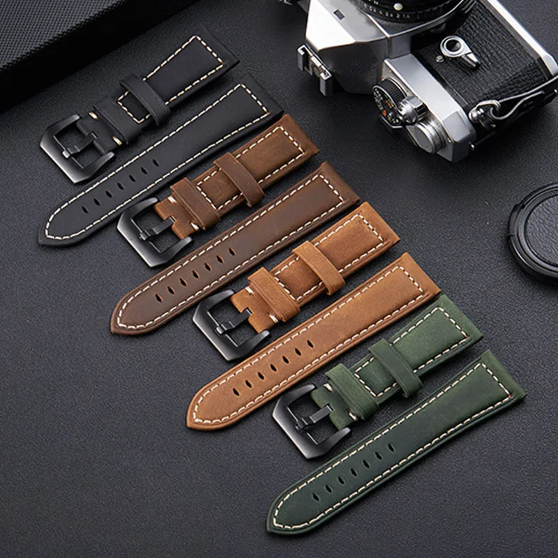 Sale 20mm 22mm 24mm 26mm Watch Strap 4 Color Men Watch Band Horse Leather Vintage Genuine Watchband Watch Accessories
Sale 20mm 22mm 24mm 26mm Watch Strap 4 Color Men Watch Band Horse Leather Vintage Genuine Watchband Watch Accessories