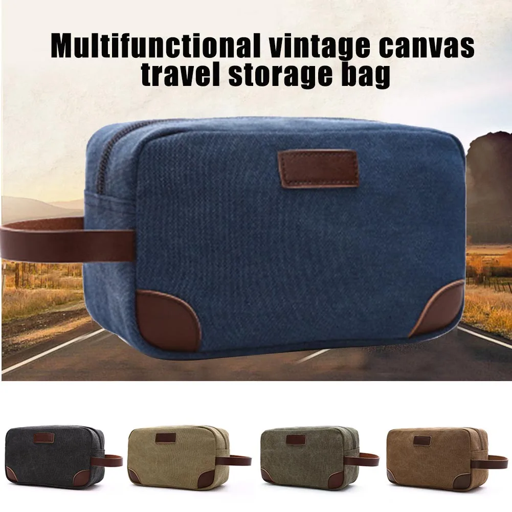 Mens Travel Toiletry Bag Fashion Simple Man Canvas Leather Bathroom Makeup Organizer Travel Shaving Storage Pouch Bag
Mens Travel Toiletry Bag Fashion Simple Man Canvas Leather Bathroom Makeup Organizer Travel Shaving Storage Pouch Bag