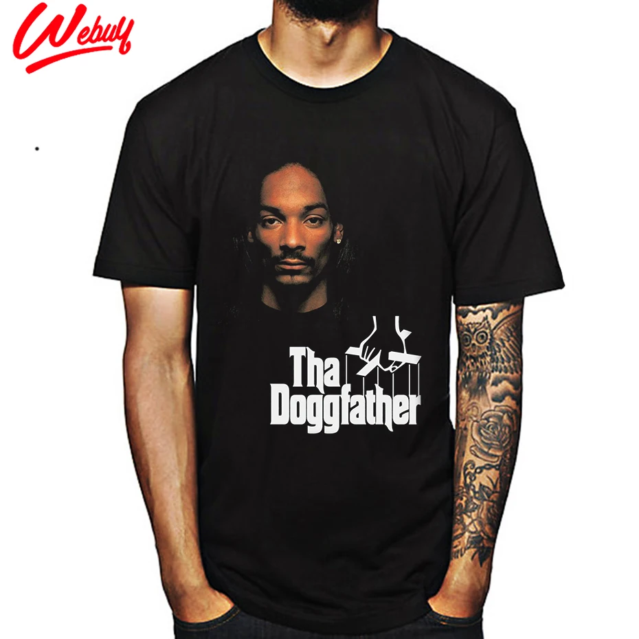Футболка Snoop Dogg высокого качества унисекс большой размер футболка Tha Doggfather новая