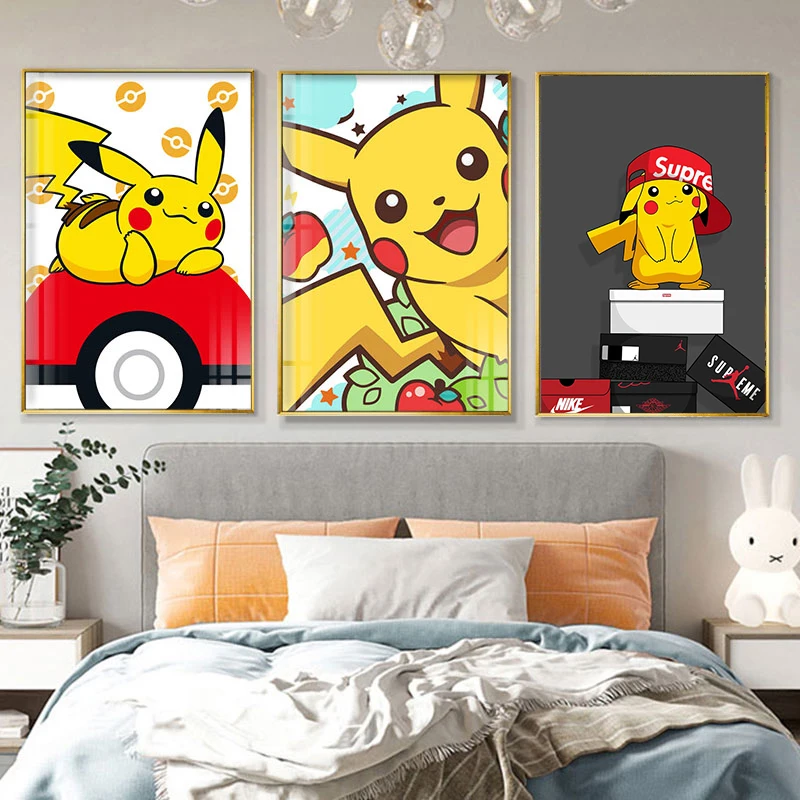 Cartoon Pokemon Nursery Wall Art Posters And Prints Pikachu Canvas Painting Nordic Picture Children Bedroom Decoration Pop Gift
Cartoon Pokemon Nursery Wall Art Posters And Prints Pikachu Canvas Painting Nordic Picture Children Bedroom Decoration Pop Gift