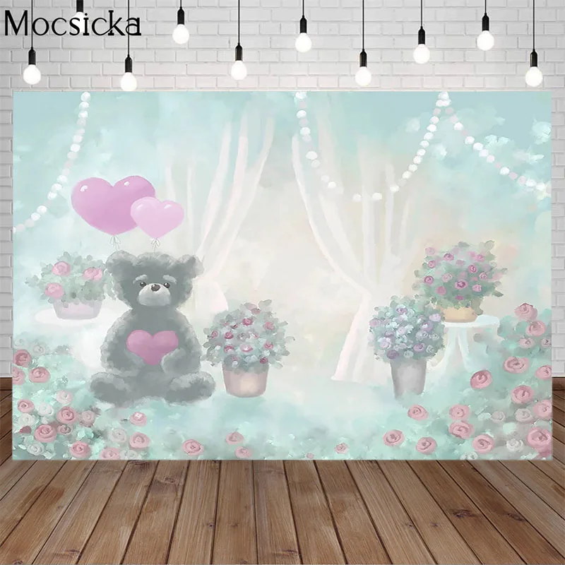 Mocsicka фон для фотосъемки с изображением розы игрушки медведя любви воздушного шара детского дня рождения новорожденного ребенка декоративн...
Mocsicka фон для фотосъемки с изображением розы игрушки медведя любви воздушного шара детского дня рождения новорожденного ребенка декоративн...