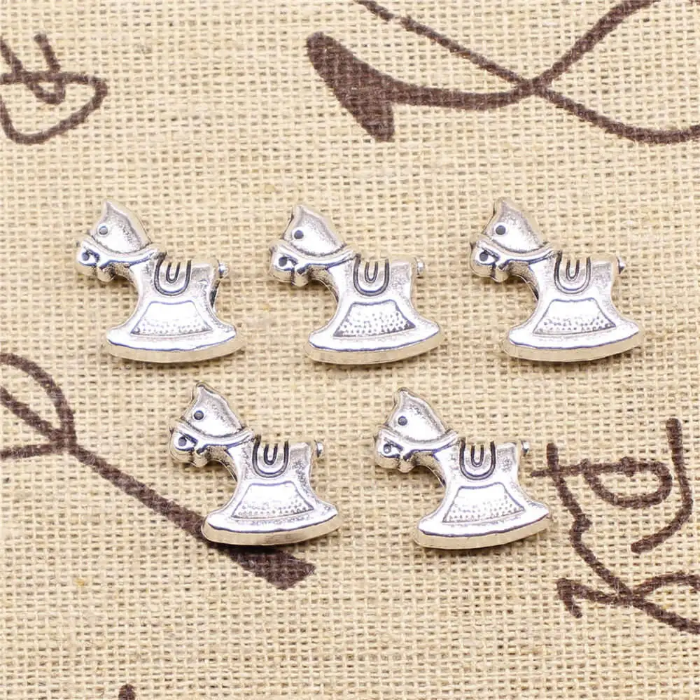 5Pcs Diy Jewelri Rocking Horse Big Hole Beads Antique Silver Color 16X15X6mm
5Pcs Diy Jewelri Rocking Horse Big Hole Beads Antique Silver Color 16X15X6mm