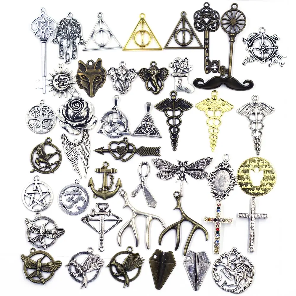 50g Mixed Animal Key Cross DIY Metal Charms Pendants Breloque Handmade Jewelry Crafts Handcraft Necklace Earrings Accessories
50g Mixed Animal Key Cross DIY Metal Charms Pendants Breloque Handmade Jewelry Crafts Handcraft Necklace Earrings Accessories