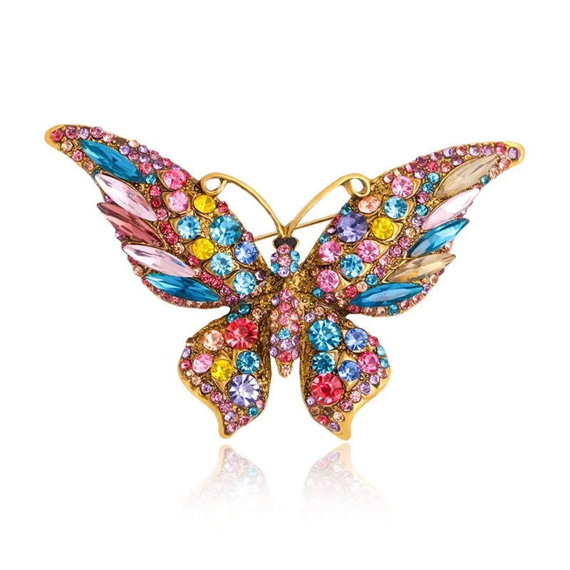 New Fashion Exquisite Butterfly Insect Rhinestone Brooch Costume Alloy Colorful Crystal Brooch Pin Accessories Jewelry For Girl
New Fashion Exquisite Butterfly Insect Rhinestone Brooch Costume Alloy Colorful Crystal Brooch Pin Accessories Jewelry For Girl