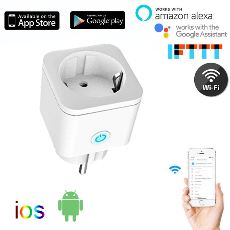 WIFI Wireless Remote Socket Smart Timer Plug Voice Control EU Home Fire Retardant PC Smart Power Socket EU Plug
WIFI Wireless Remote Socket Smart Timer Plug Voice Control EU Home Fire Retardant PC Smart Power Socket EU Plug