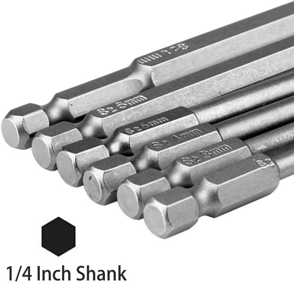 Hex Shank Socket Bits Air Bits Electric Screw Bits 1/4 in Hexagon Shank 6pcs 100mm Hexagon
Hex Shank Socket Bits Air Bits Electric Screw Bits 1/4 in Hexagon Shank 6pcs 100mm Hexagon