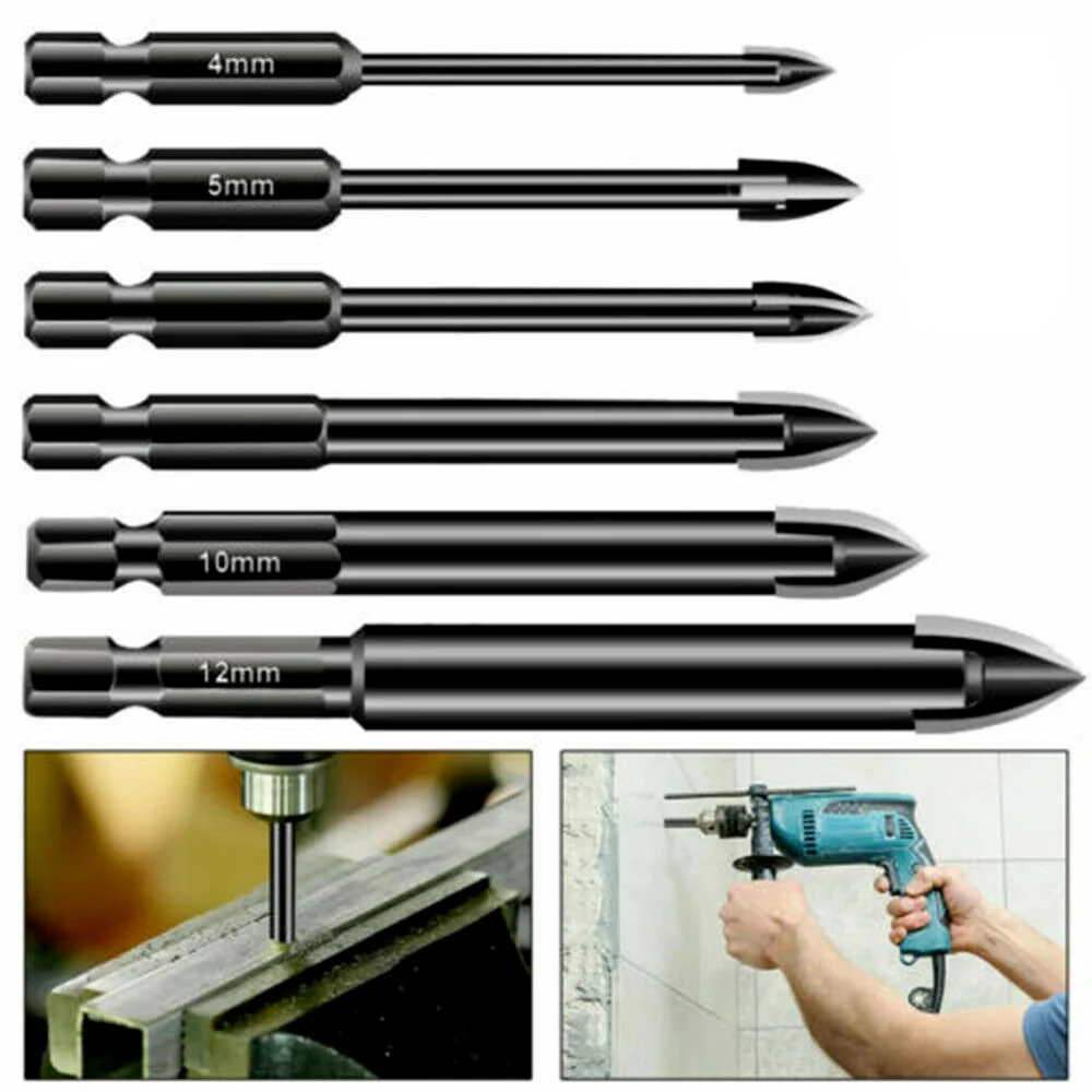 3/12mm Cross Triangle Drill Straight Shank Twist Drill Cemented Carbide Hex Handle Glass Ceramic Vitrified Brick Drill Bits
3/12mm Cross Triangle Drill Straight Shank Twist Drill Cemented Carbide Hex Handle Glass Ceramic Vitrified Brick Drill Bits