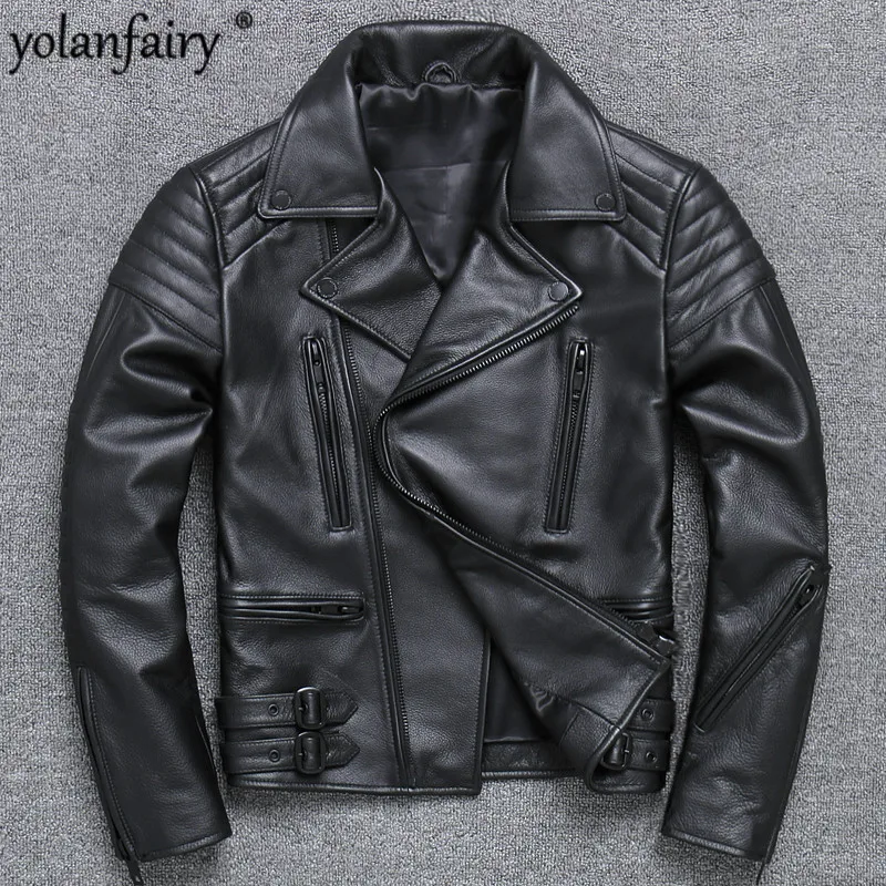 Мужские кожаные куртки, куртка из 100% коровьей кожи, мужская одежда с длинным рукавом, стиль короткая обтягивающая куртка для мотоцикла и бай...
Мужские кожаные куртки, куртка из 100% коровьей кожи, мужская одежда с длинным рукавом, стиль короткая обтягивающая куртка для мотоцикла и бай...