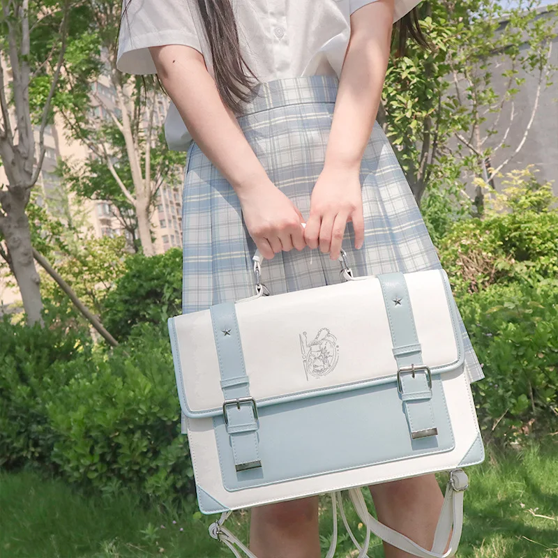 Japanese Uniform Bag Moonlight Hourglass Fashion Backpack Small Fresh Kawaii Lolita Cute Girl JK Messenger Bag Harajuku Handbag
Japanese Uniform Bag Moonlight Hourglass Fashion Backpack Small Fresh Kawaii Lolita Cute Girl JK Messenger Bag Harajuku Handbag
