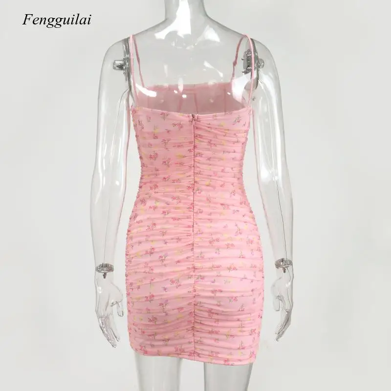 Floral Women Summer 2021 Sexy Spaghetti Straps Backless Pleated Ruched Mech Casual Sweet Print Bodycon Dress
Floral Women Summer 2021 Sexy Spaghetti Straps Backless Pleated Ruched Mech Casual Sweet Print Bodycon Dress