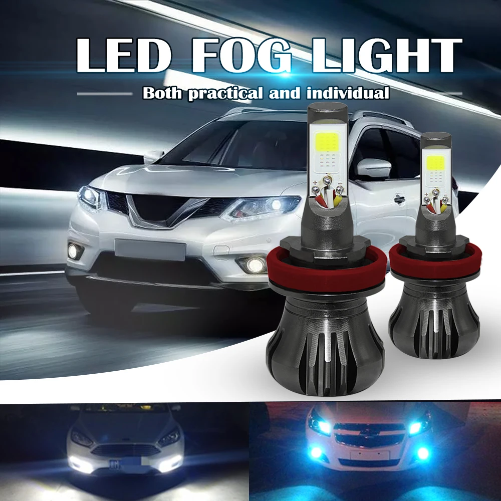 2 Pcs 80W 6000K 3000K H3 LED Car Headlight Black 880 881 H8 H9 H11 Moto LED Fog Lamp Bulbs for Motocycle 9600Lm Dual Colors
2 Pcs 80W 6000K 3000K H3 LED Car Headlight Black 880 881 H8 H9 H11 Moto LED Fog Lamp Bulbs for Motocycle 9600Lm Dual Colors