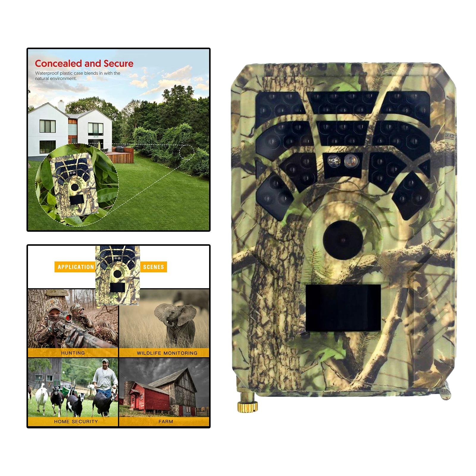 Mini 12MP 720P Waterproof HD Hunting Camera Wildlife Trail Game Cam Night Widely Used
Mini 12MP 720P Waterproof HD Hunting Camera Wildlife Trail Game Cam Night Widely Used