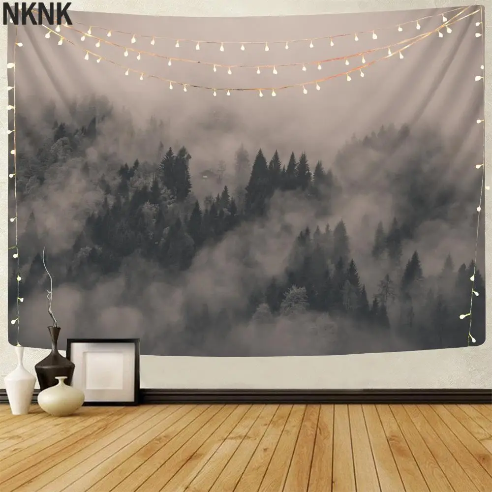 NKNK Brand Natural Tapestry Mist Wall Tapestry Forest Home Tapestrys Landscape Tenture Mandala Decor Boho decor Hippie New
NKNK Brand Natural Tapestry Mist Wall Tapestry Forest Home Tapestrys Landscape Tenture Mandala Decor Boho decor Hippie New