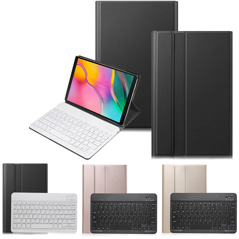 For Samsung Galaxy Tab A 8.0 10.1 2019 T510 T290 Tab A 10.5 2018 Tab S5e 10.5 T590 Tablet Case with Wireless Bluetooth Keyboard
For Samsung Galaxy Tab A 8.0 10.1 2019 T510 T290 Tab A 10.5 2018 Tab S5e 10.5 T590 Tablet Case with Wireless Bluetooth Keyboard