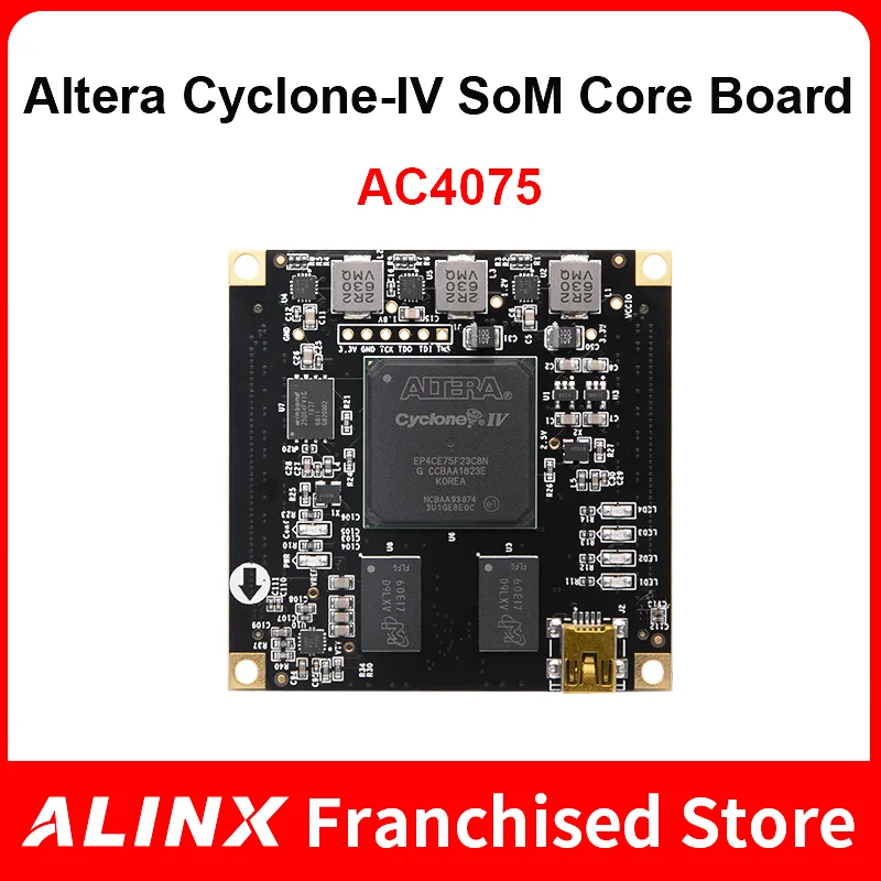 ALINX SoM AC4075: ALTERA CYCLONE IV EP4CE75 FPGA Industrial Grade System on Module
ALINX SoM AC4075: ALTERA CYCLONE IV EP4CE75 FPGA Industrial Grade System on Module