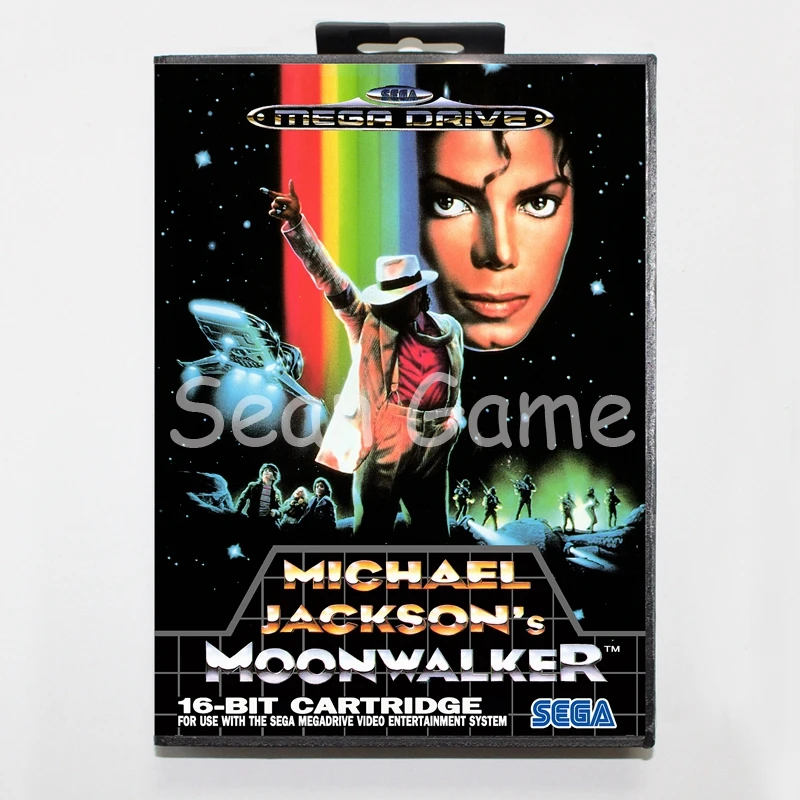 16-битная игровая карта Elevata prestazia MD для Sega Mega Drive чехол Майкла Джексона Moonwalker в
