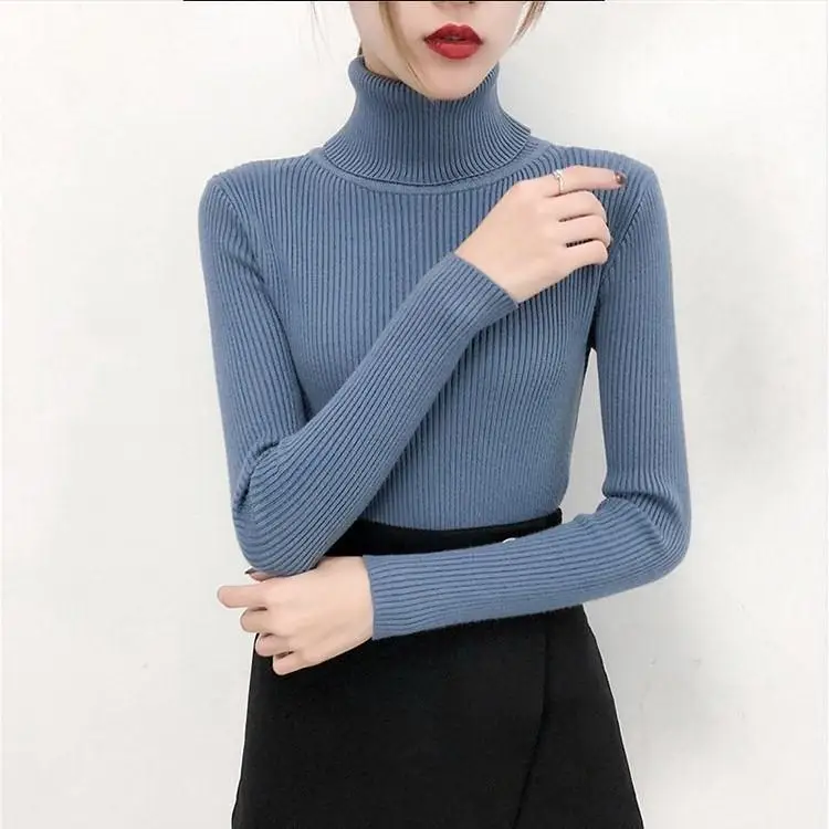ZITY Autumn Winter Sweaters Knitted Jumper Tops Turtleneck Pullovers Casual Women Shirt Long Sleeve Tight Sweater Girls
ZITY Autumn Winter Sweaters Knitted Jumper Tops Turtleneck Pullovers Casual Women Shirt Long Sleeve Tight Sweater Girls