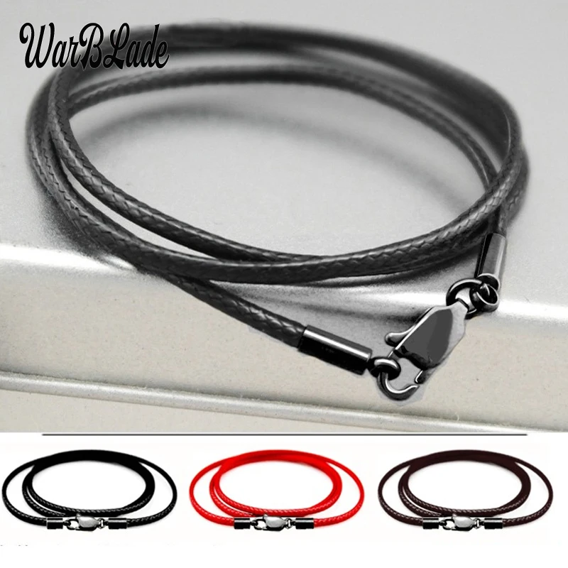 3pcs/lots 40-60cm 1mm 2mm 3mm Necklace Cord Leather Waxed Cord Black Lobster Clasp Connector Leather Rope Chain For DIY Jewelry
3pcs/lots 40-60cm 1mm 2mm 3mm Necklace Cord Leather Waxed Cord Black Lobster Clasp Connector Leather Rope Chain For DIY Jewelry