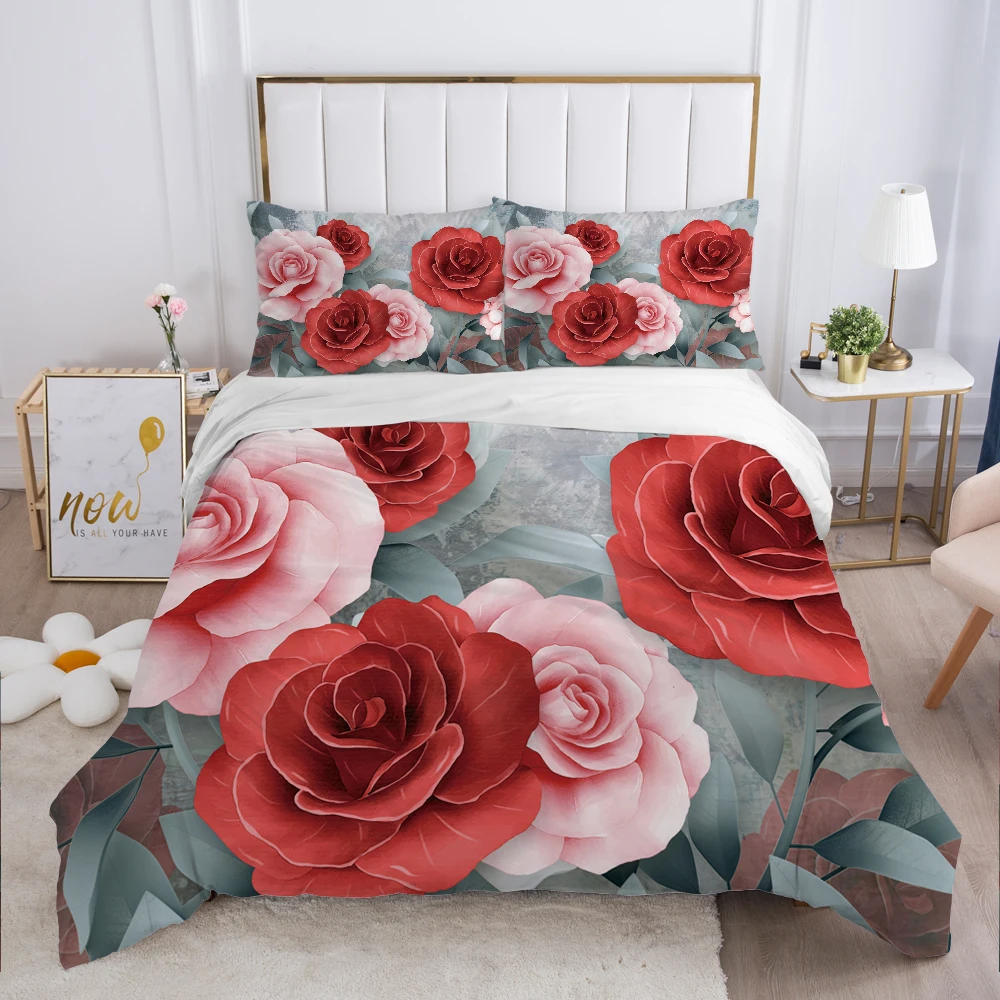 Luxury Bedding set Europe Queen King Size Duvet cover set 3D Print Bed linen Comfortable Quilt cover Bed Set Flowers Grey rose
Luxury Bedding set Europe Queen King Size Duvet cover set 3D Print Bed linen Comfortable Quilt cover Bed Set Flowers Grey rose