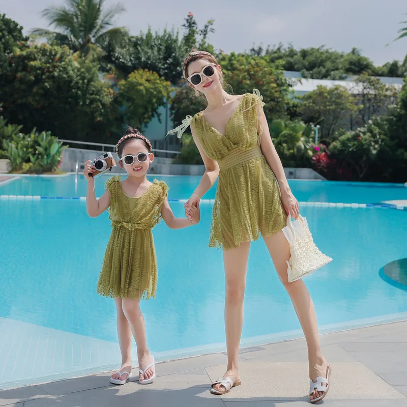 Mommy and Me Matching Family Swimsuit Green Women Swimwear Kids Children Bikini Mesh Beachwear Bathing Suit
Mommy and Me Matching Family Swimsuit Green Women Swimwear Kids Children Bikini Mesh Beachwear Bathing Suit