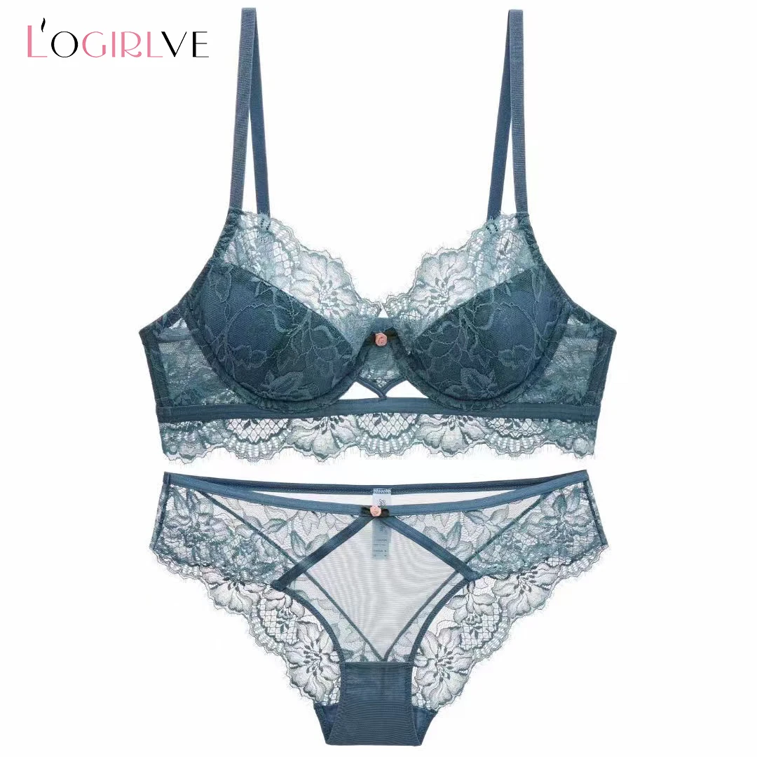 Logirlve Plus Size Bra Set Push Up Bras and Panty Set Embroidery Underwire Lingerie Ultra-thin cup Underwear Set Sexy Lace Bra
Logirlve Plus Size Bra Set Push Up Bras and Panty Set Embroidery Underwire Lingerie Ultra-thin cup Underwear Set Sexy Lace Bra
