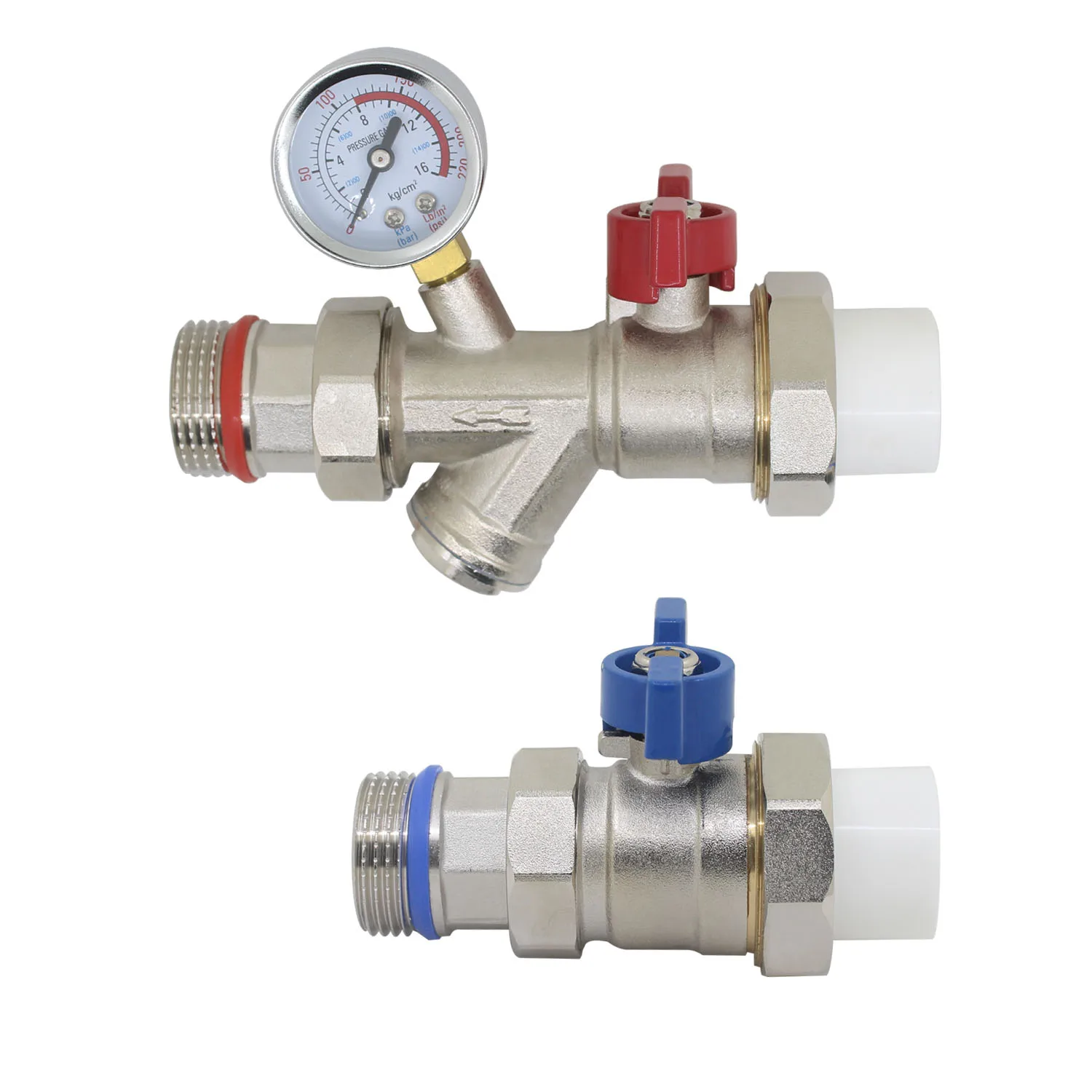 Латунный шаровой клапан впускной клапан коллектор фильтра для системы напольного отопления клапан DN25 
Латунный шаровой клапан впускной клапан коллектор фильтра для системы напольного отопления клапан DN25