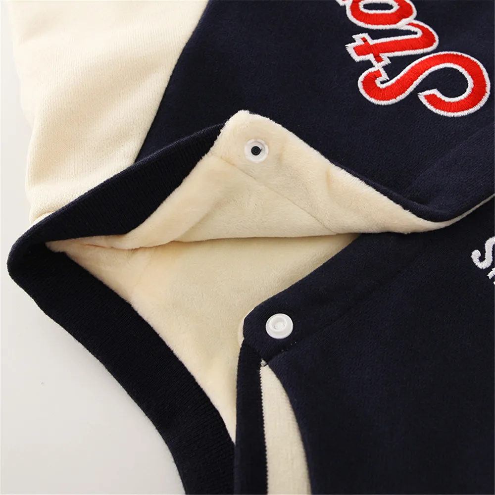 Newborn Baby Clothes Autumn Winter Long Sleeve Baseball Uniform Rompers For Boys Toddler Kids Casual Jumpsuit Overalls For A Boy
Newborn Baby Clothes Autumn Winter Long Sleeve Baseball Uniform Rompers For Boys Toddler Kids Casual Jumpsuit Overalls For A Boy