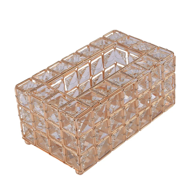 Style Metal Crystal Tissue Box Removable Tissue Tissue Napkin Holder Kitchen Living Room Dining Room Decoration
Style Metal Crystal Tissue Box Removable Tissue Tissue Napkin Holder Kitchen Living Room Dining Room Decoration