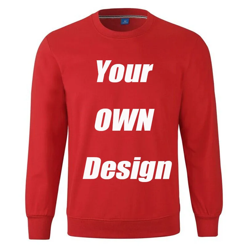 BTFCL Customized Men Women Customized Hoodies Print Like Photo or Logo Text DIY Your OWN Design Black Cotton Harajuku Sweatshirt