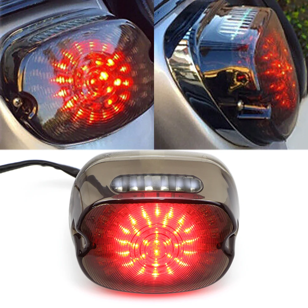 LED Tail Light for Harley Softail Fatboy Dyna Sportster Touring Motorcycle Rear Lamp Running Light Brake Turn Signal Smoke Lens
LED Tail Light for Harley Softail Fatboy Dyna Sportster Touring Motorcycle Rear Lamp Running Light Brake Turn Signal Smoke Lens