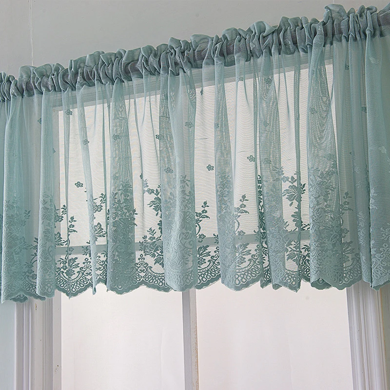 1 PC Beautiful Kitchen Curtains Small Fresh Transparent Coffee Curtain Short Lace Wear Small Curtains Household Goods
1 PC Beautiful Kitchen Curtains Small Fresh Transparent Coffee Curtain Short Lace Wear Small Curtains Household Goods