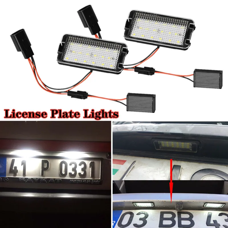 LED Tail Number License Plate Lights Lamps Error Free For Seat Ibiza 6L Ab For Seat Altea CORDOBA/LEON/Toledo III 2004-2009
LED Tail Number License Plate Lights Lamps Error Free For Seat Ibiza 6L Ab For Seat Altea CORDOBA/LEON/Toledo III 2004-2009