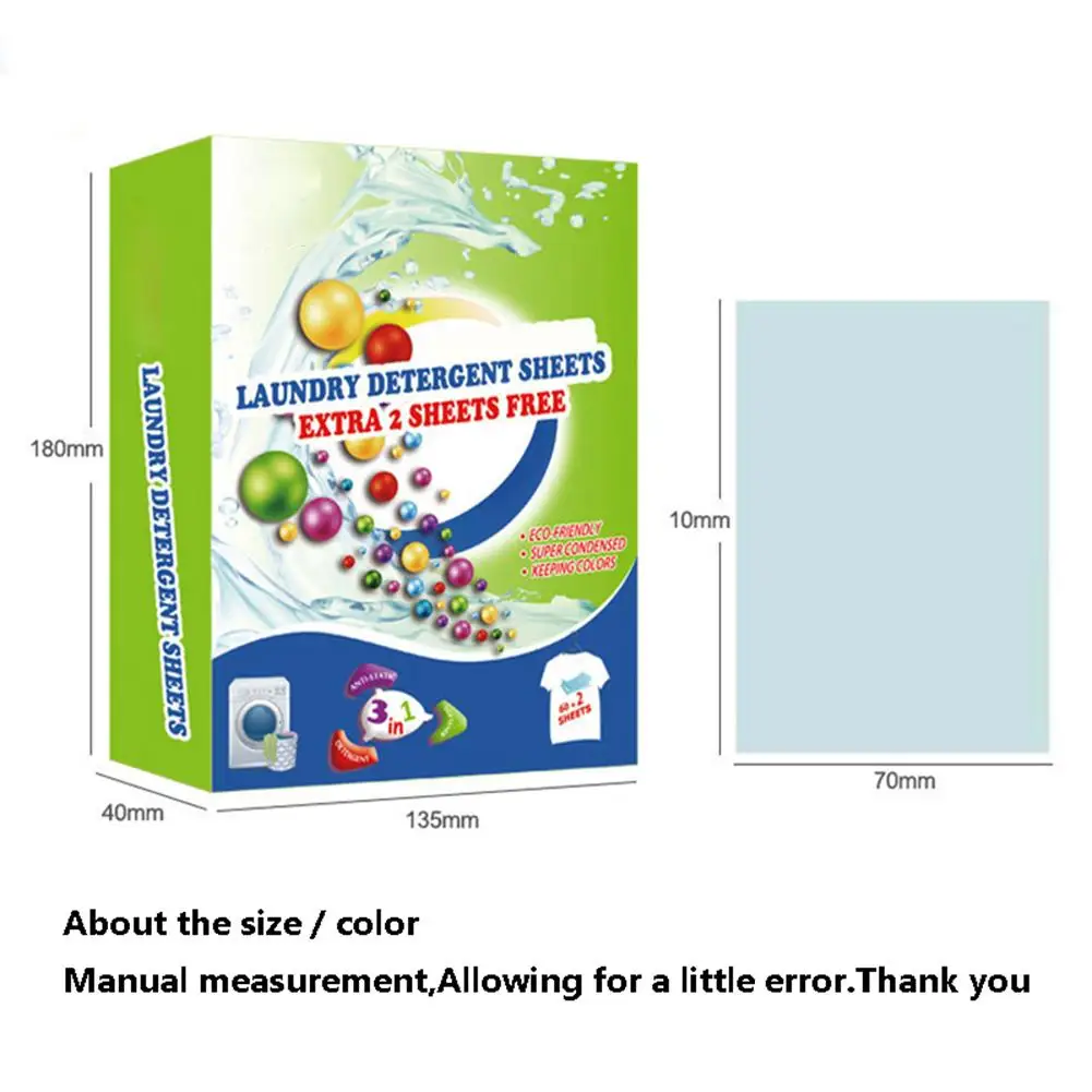 62PCS Concentrated Laundry Sheet Concentrated Laundry Detergent Sheets Deep Cleaning Cloth Laundry Washing Tablets Home Supplies
62PCS Concentrated Laundry Sheet Concentrated Laundry Detergent Sheets Deep Cleaning Cloth Laundry Washing Tablets Home Supplies