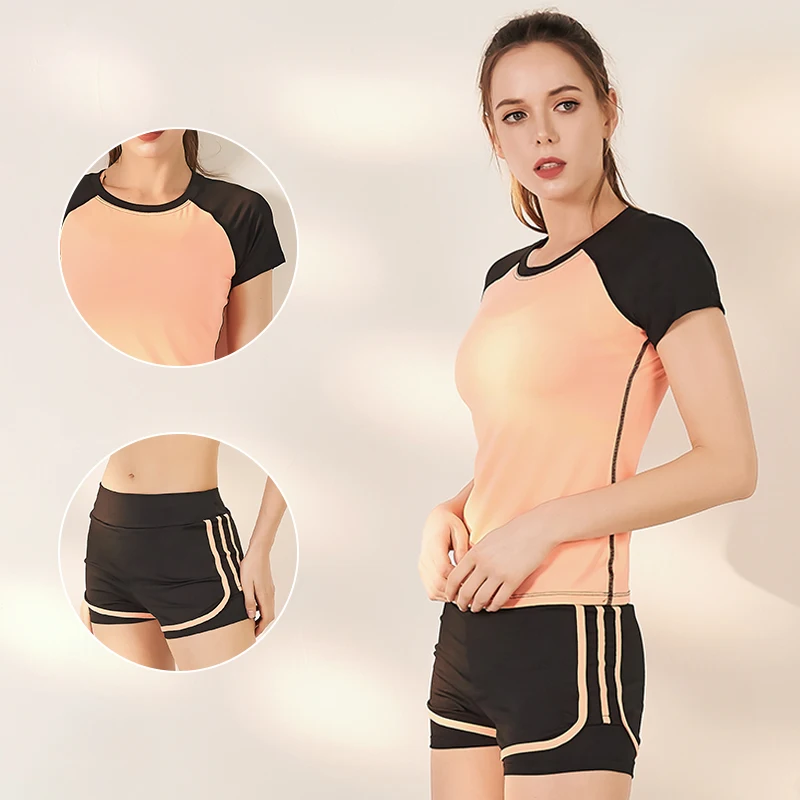 2021 new yoga top women sport Shorts 2 Piece Set Quick Drying Shirts Yoga female T-shirt Tights Gym Running Tops Short Pants
2021 new yoga top women sport Shorts 2 Piece Set Quick Drying Shirts Yoga female T-shirt Tights Gym Running Tops Short Pants