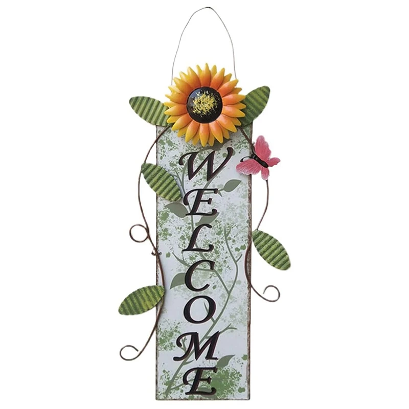 Vintage Iron Hanging Sunflower Welcome Sign Door Hanging Decoration for Garden Home
Vintage Iron Hanging Sunflower Welcome Sign Door Hanging Decoration for Garden Home