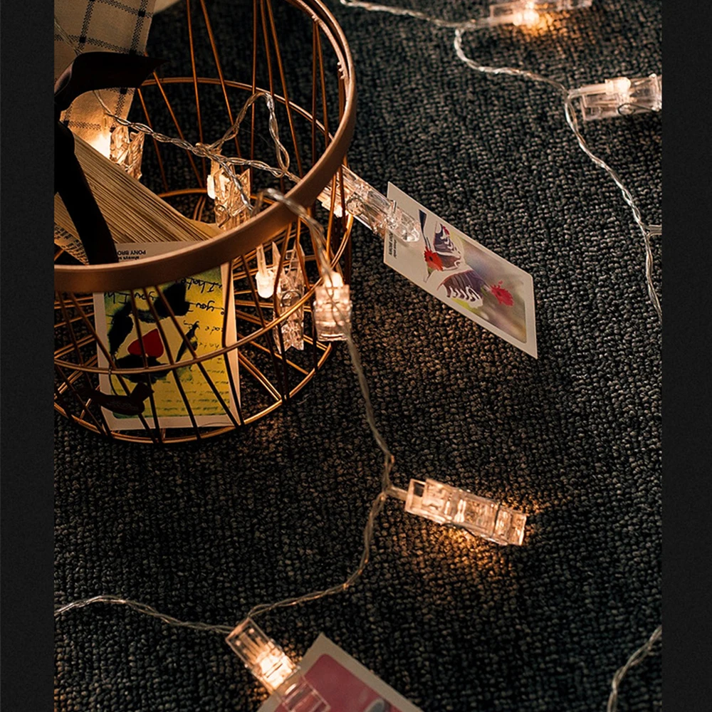 1.5m Photo Clip String Light Battery Operated 10 LED Clothespins Home Warm White String Light for Hanging Pictures Photoes
1.5m Photo Clip String Light Battery Operated 10 LED Clothespins Home Warm White String Light for Hanging Pictures Photoes