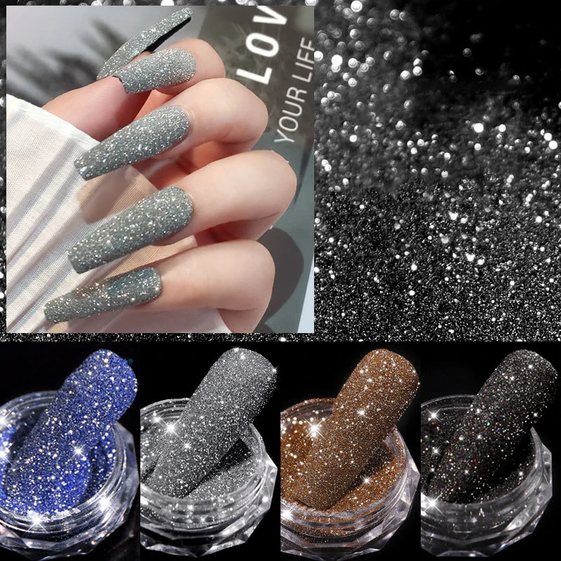 Nail Art Powder Glitter 8 Color Diamond Broken Diamond Effect 1G/Box Nail Accesoires Sequin Supplies Beauty Salon
Nail Art Powder Glitter 8 Color Diamond Broken Diamond Effect 1G/Box Nail Accesoires Sequin Supplies Beauty Salon