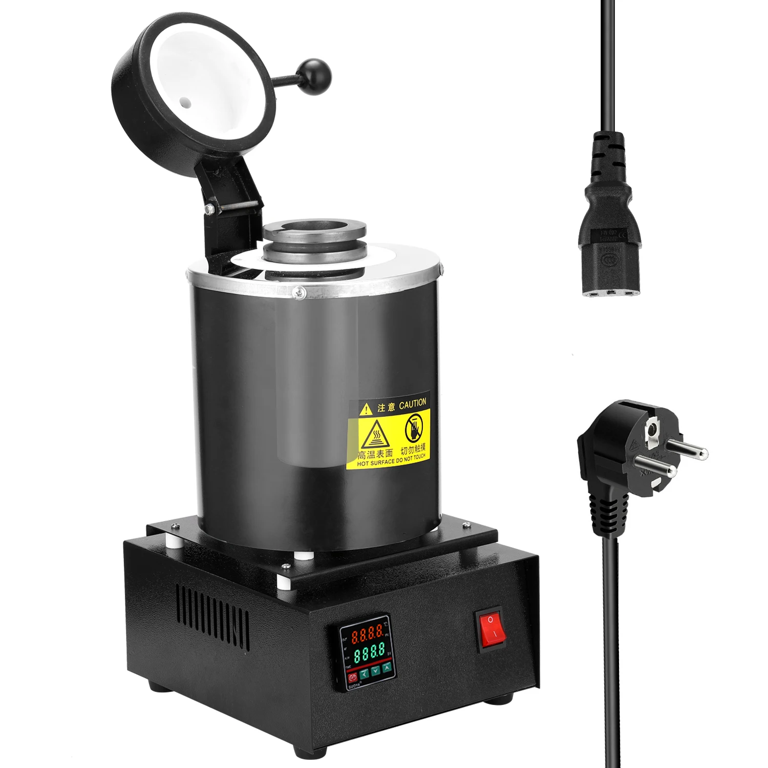 Melting Furnace 2kg Portable Graphite Crucible Furnace High Temperature Small Metal Melting Furnace 1750W
Melting Furnace 2kg Portable Graphite Crucible Furnace High Temperature Small Metal Melting Furnace 1750W
